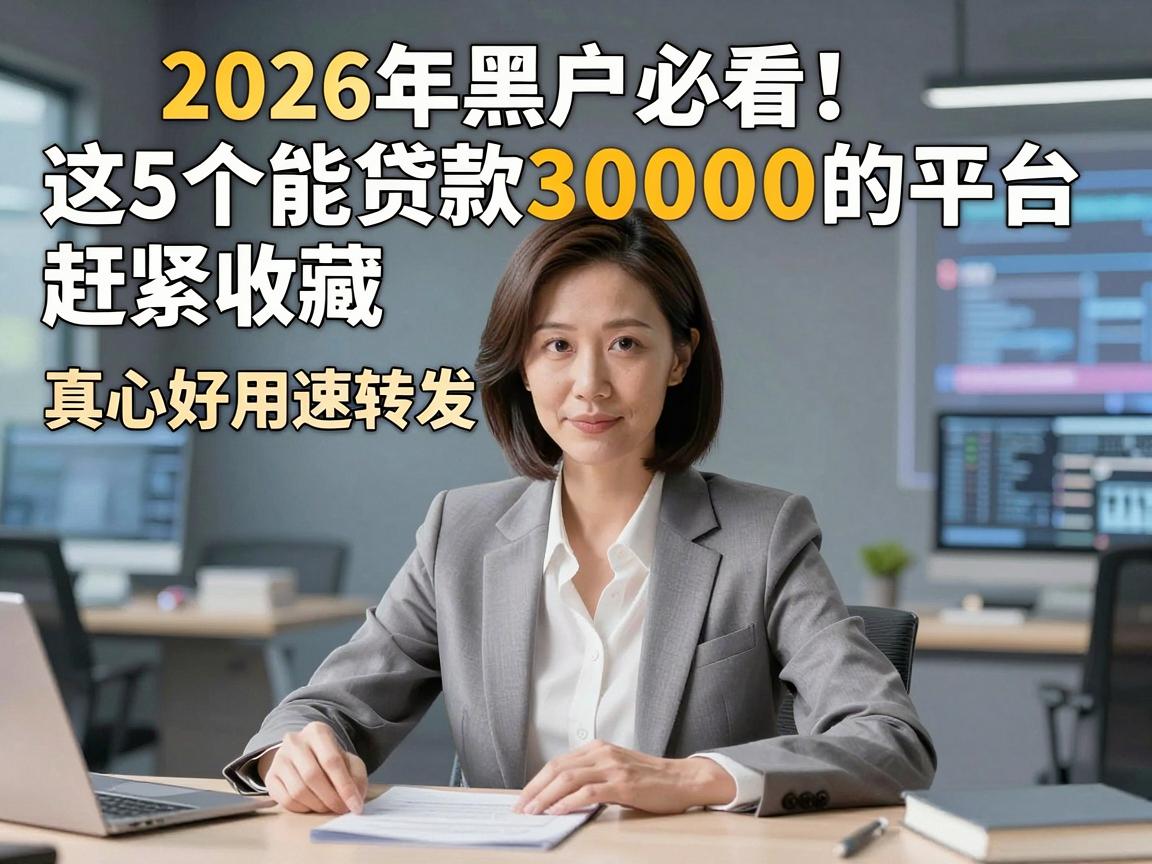 2026年黑户必看！这5个能贷款30000的平台赶紧收藏，真心好用速转发