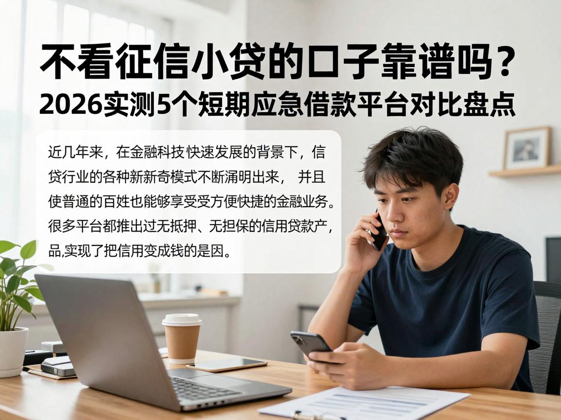不看征信小贷的口子靠谱吗?2026实测5个短期应急借款平台对比盘点