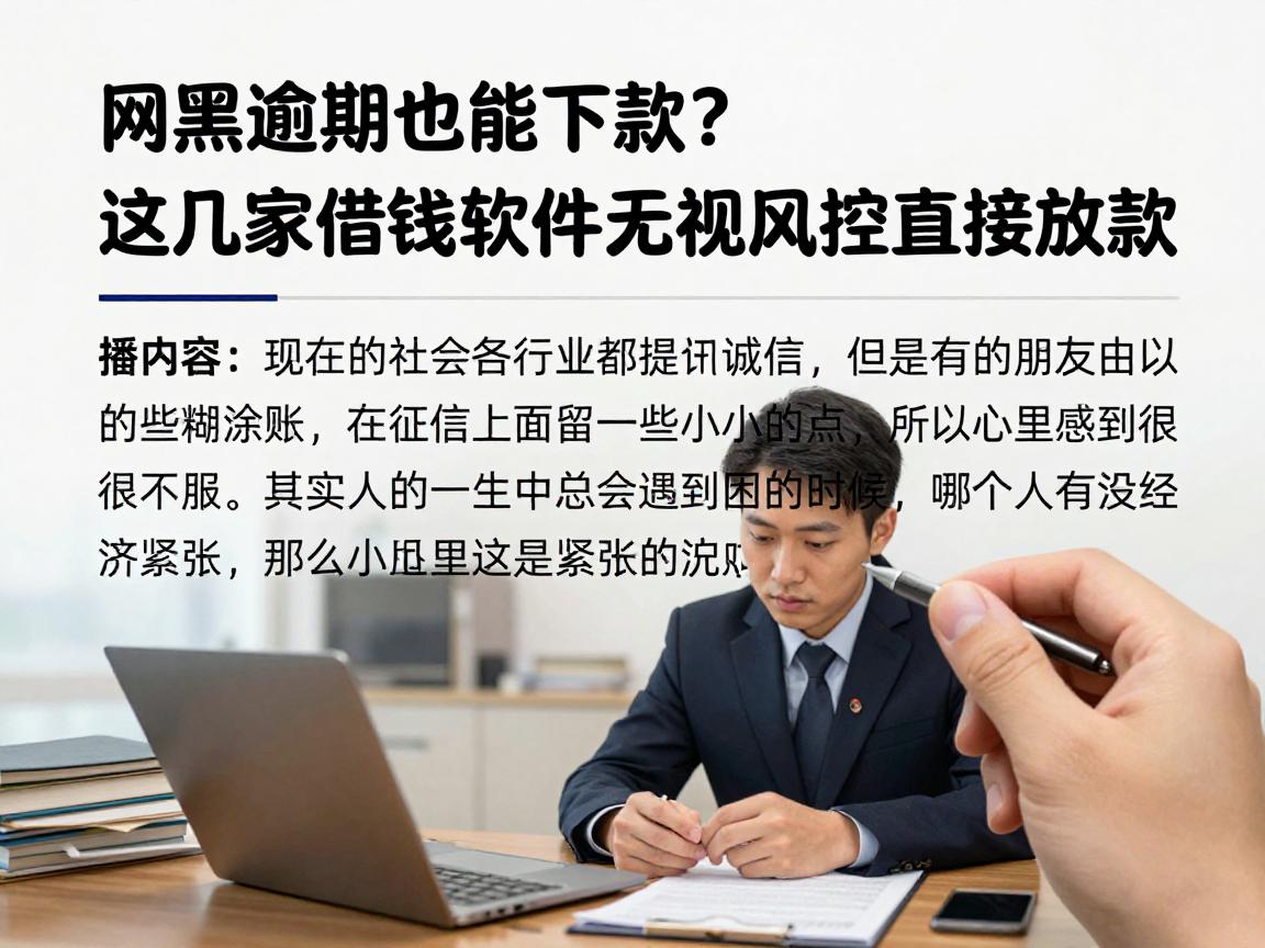 网黑逾期也能下款？这几家借钱软件无视风控直接放款
