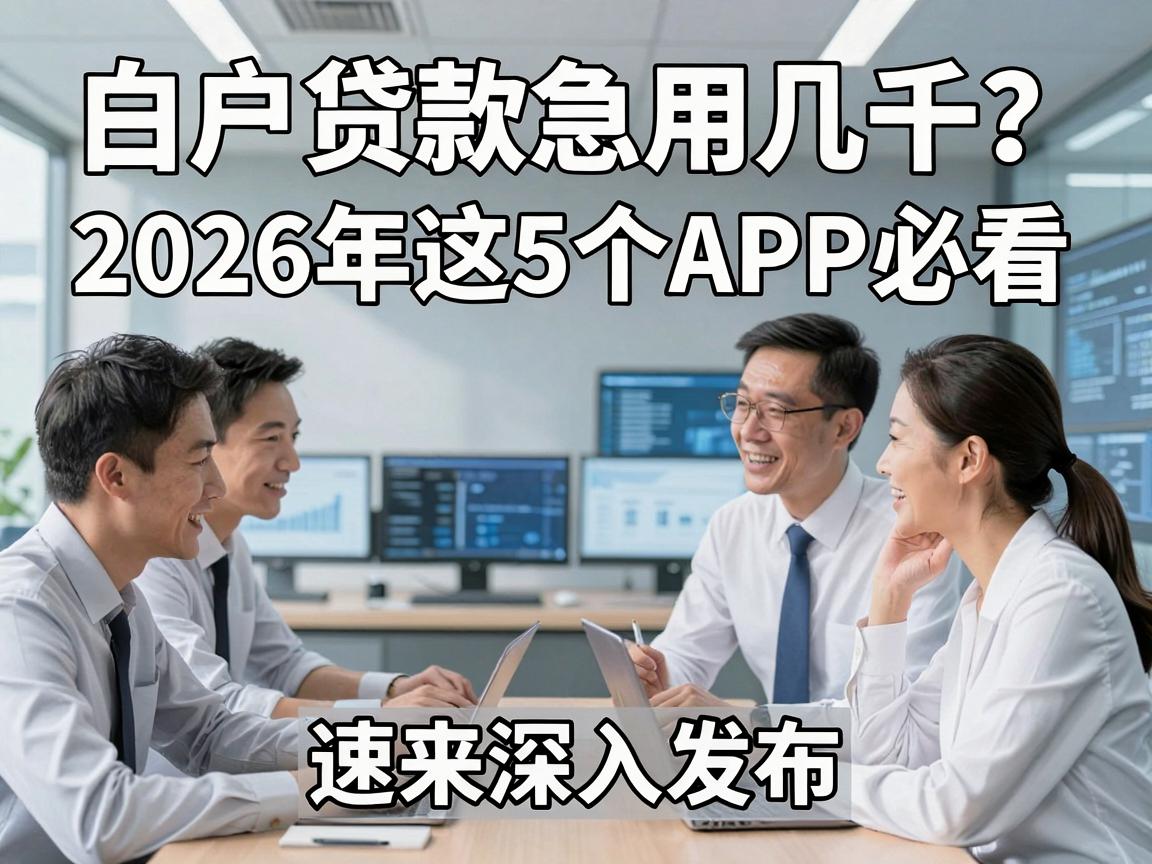 白户贷款急用几千？2026年这5个APP必看，速来深入发布！