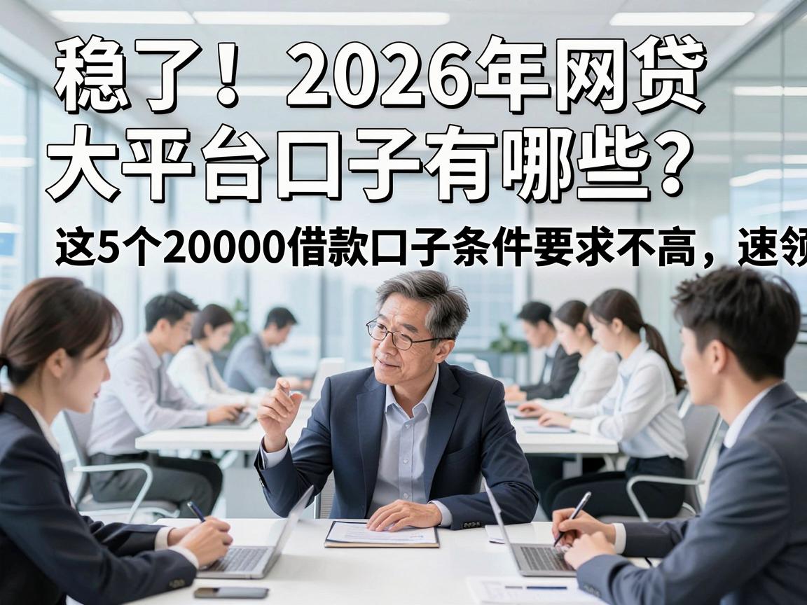 稳了！2026年网贷大平台口子有哪些？这5个20000借款口子条件要求不高，速领攻略