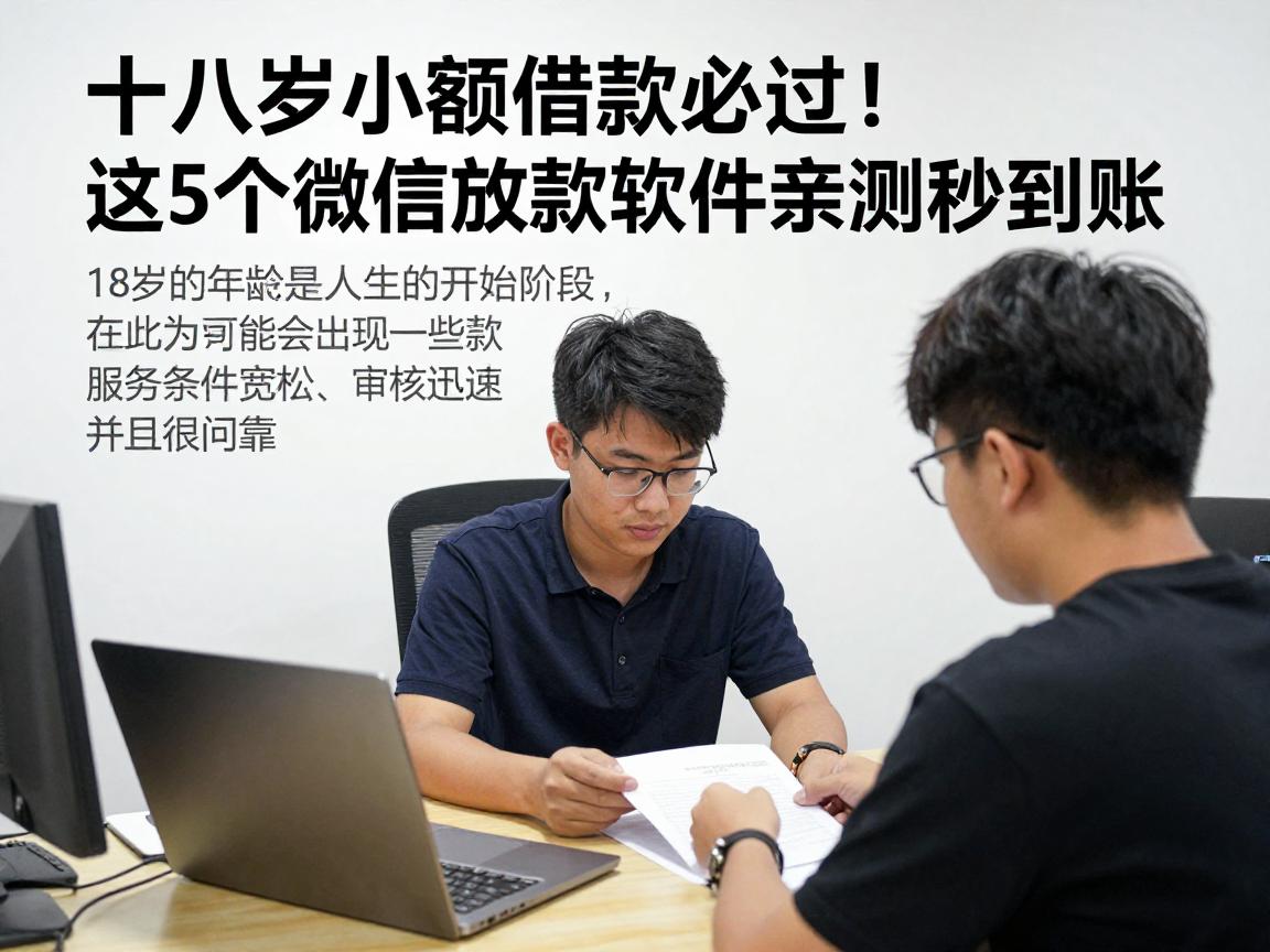 十八岁小额借款必过!这5个微信放款软件亲测秒到账