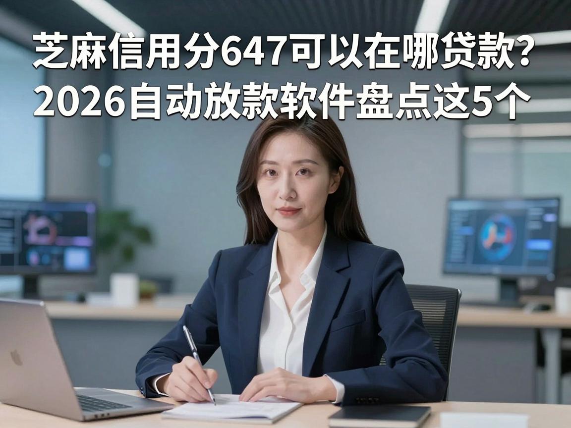 芝麻信用分647可以在哪贷款？2026自动放款软件盘点这5个