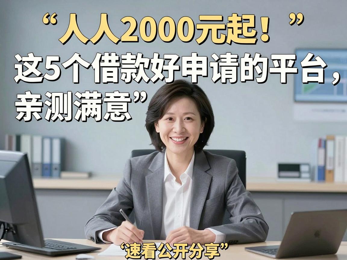 人人2000元起！这5个借款好申请的平台，亲测满意，速看公开分享