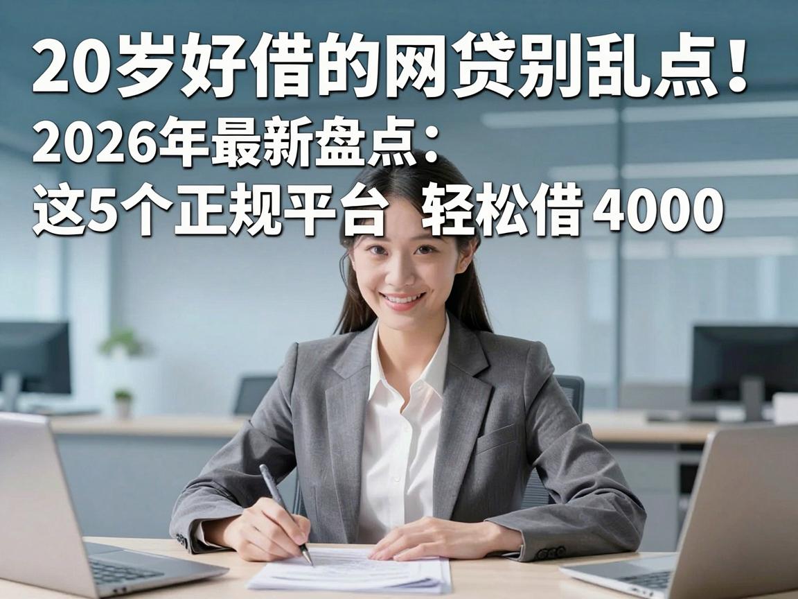 20岁好借的网贷别乱点!2026年最新盘点:这5个正规平台轻松借4000