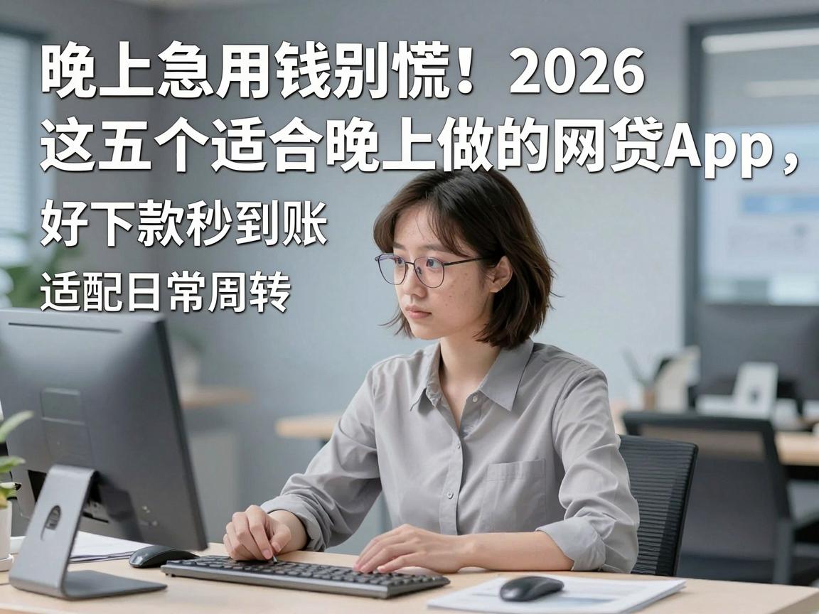 晚上急用钱别慌!2026这五个适合晚上做的网贷App,好下款秒到账适配日常周转