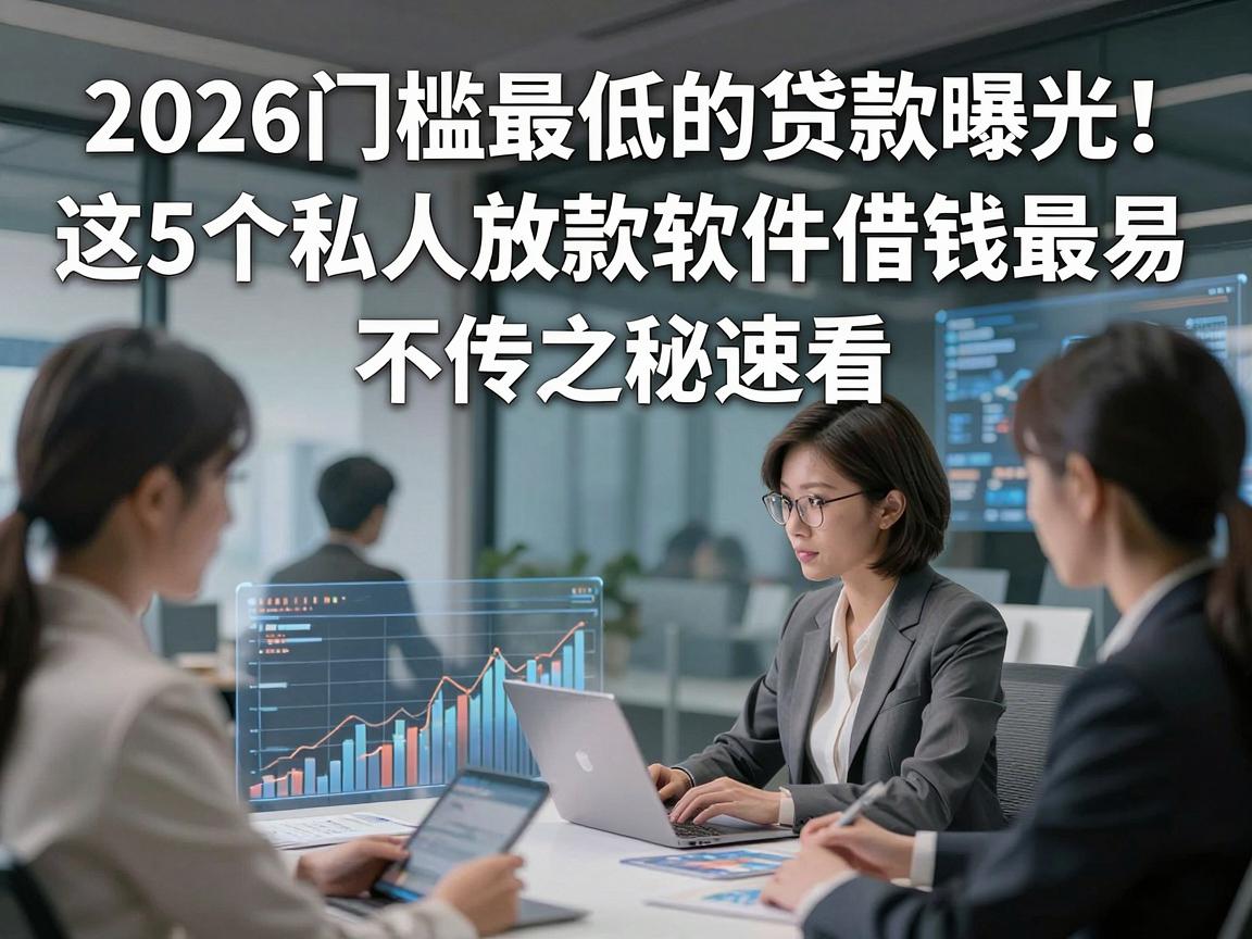 2026门槛最低的贷款曝光！这5个私人放款软件借钱最易，不传之秘速看
