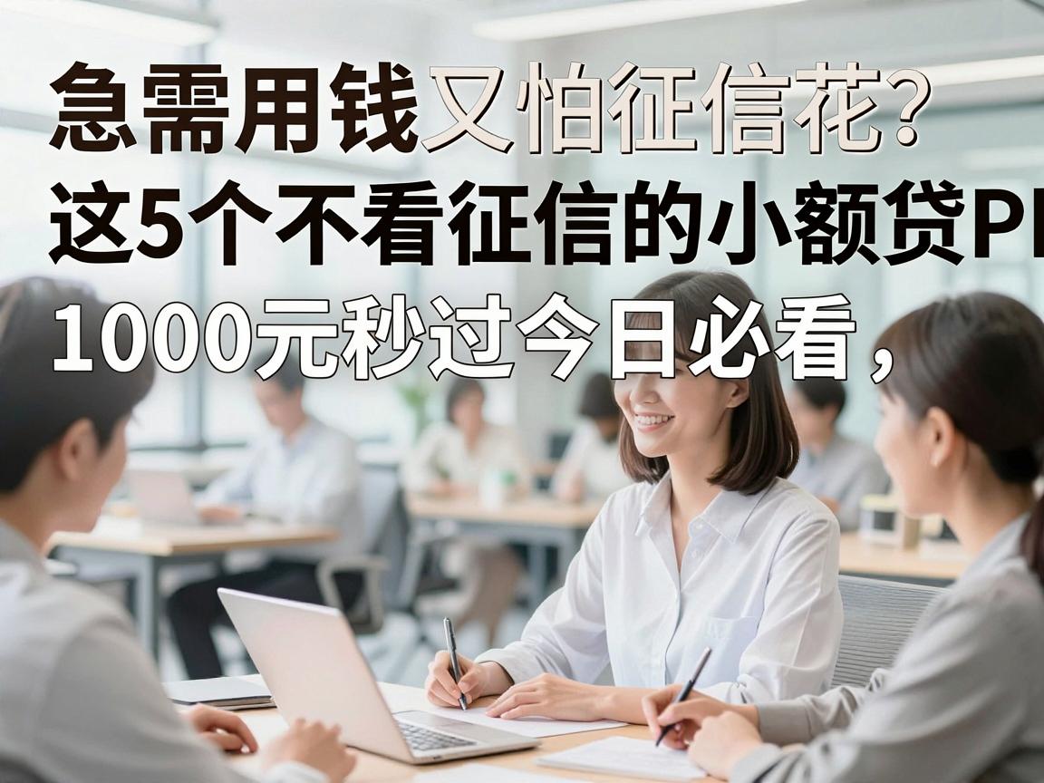 急需用钱又怕征信花?这5个不看征信的小额贷APP,1000元秒过今日必看!