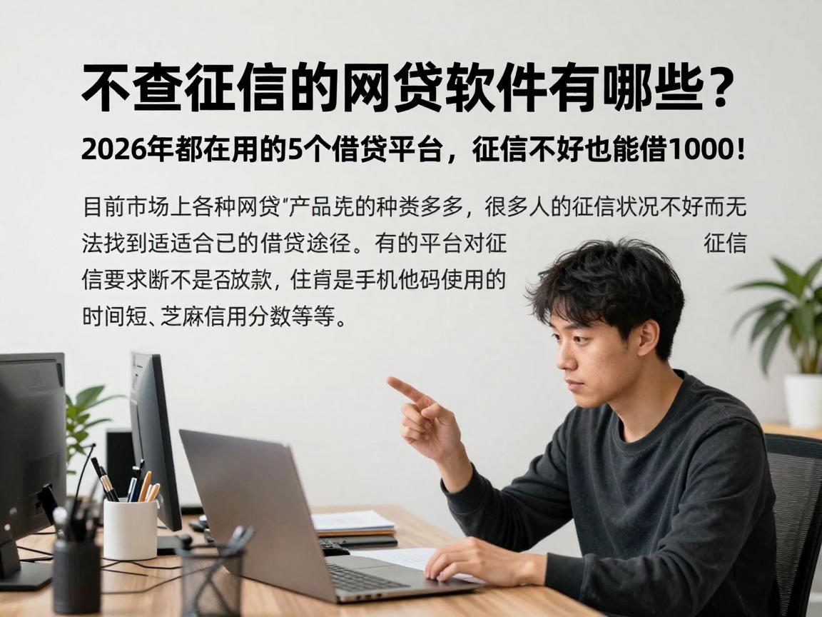不查征信的网贷软件有哪些?2026年都在用的5个借贷平台,征信不好也能借1000!