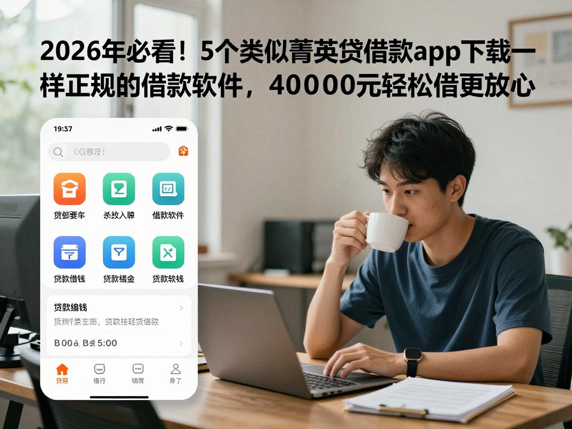 2026年必看！5个类似菁英贷借款app下载一样正规的借款软件，资质要求不高，40000元轻松借更放心