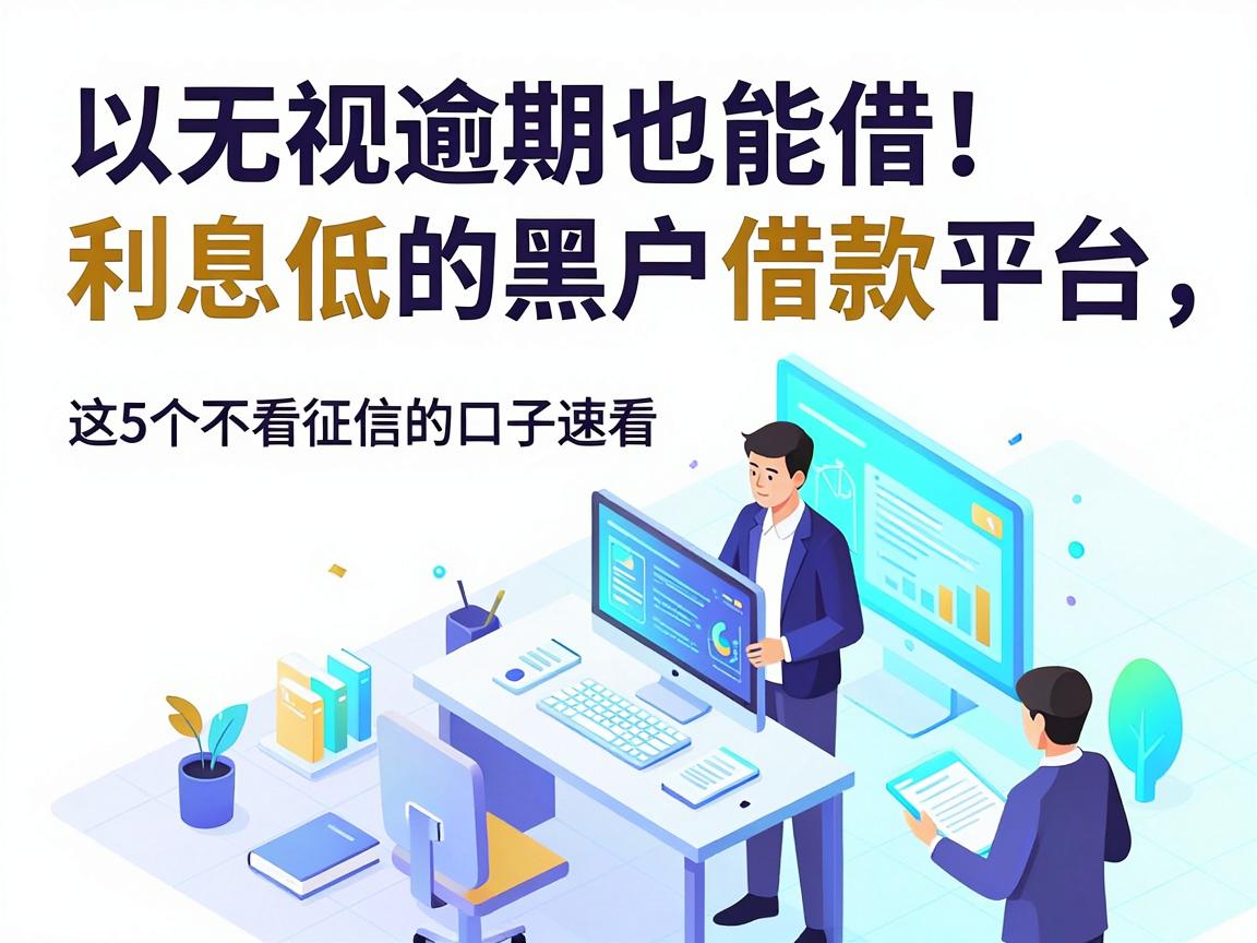 无视逾期也能借！利息低的黑户借款平台，这5个不看征信的口子速看