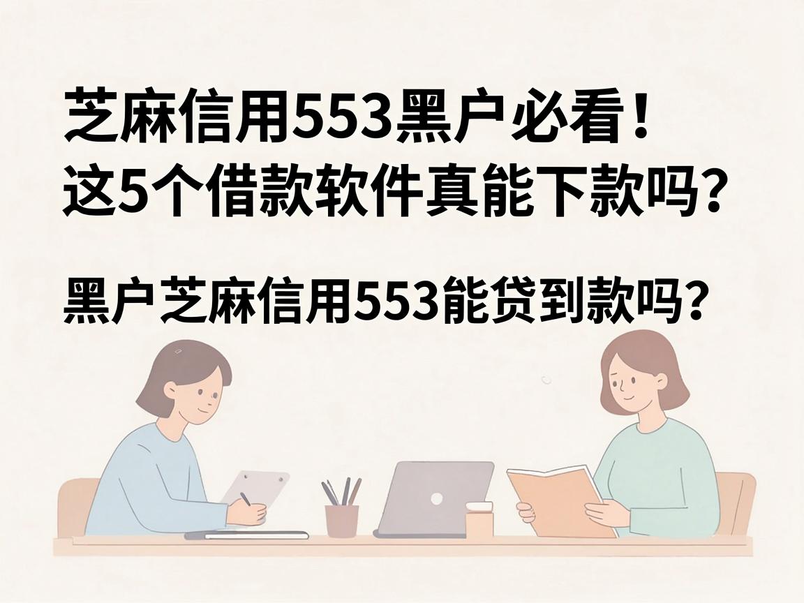 芝麻信用553黑户必看！这5个借款软件真能下款吗？