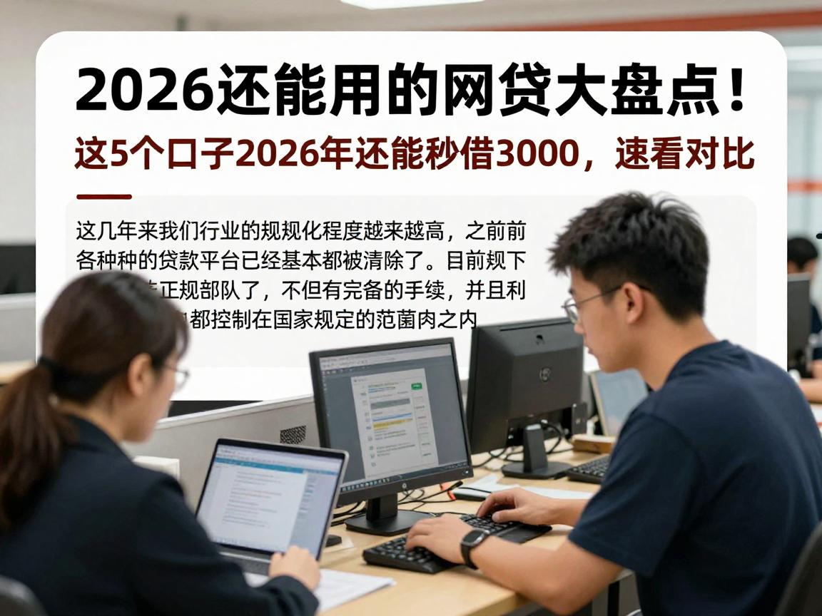 2026还能用的网贷大盘点！这5个口子2026年还能秒借3000，速看对比