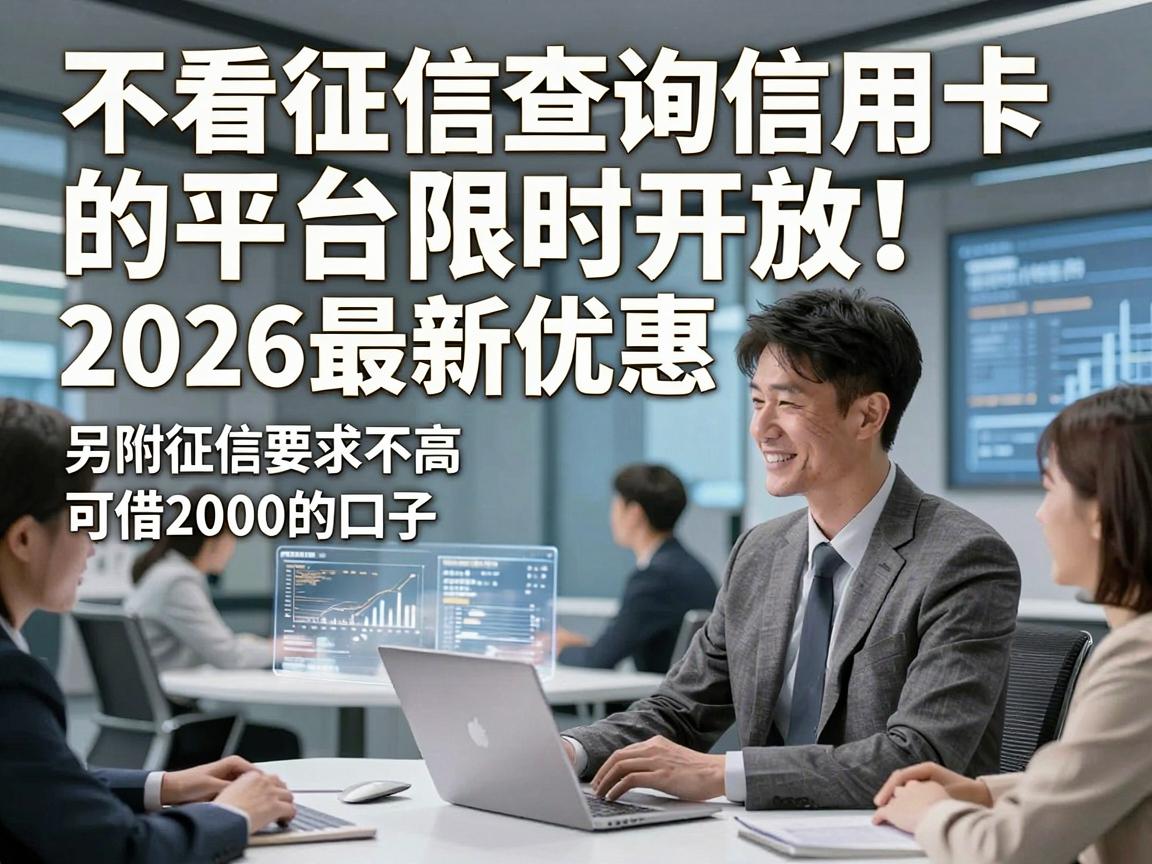 不看征信查询信用卡的平台限时开放！2026最新优惠，另附征信要求不高、可借2000的口子