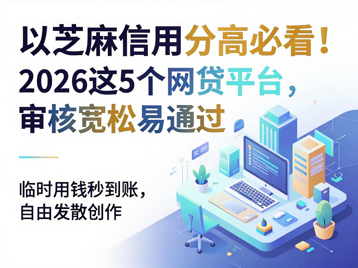 芝麻信用分高必看！2026这5个网贷平台审核宽松易通过，临时用钱秒到账