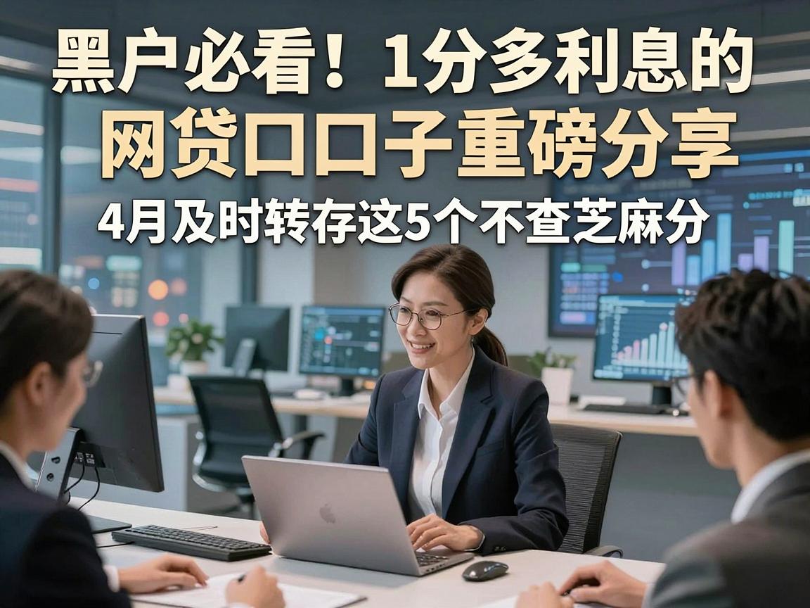 黑户必看！1分多利息的网贷口子重磅分享，4月及时转存这5个不查芝麻分