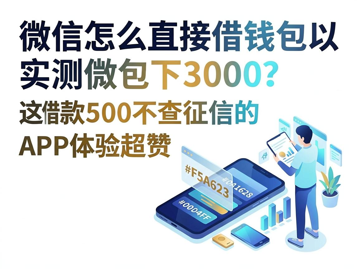 微信怎么直接借钱包下3000？实测这5个借款500不查征信的APP体验超赞