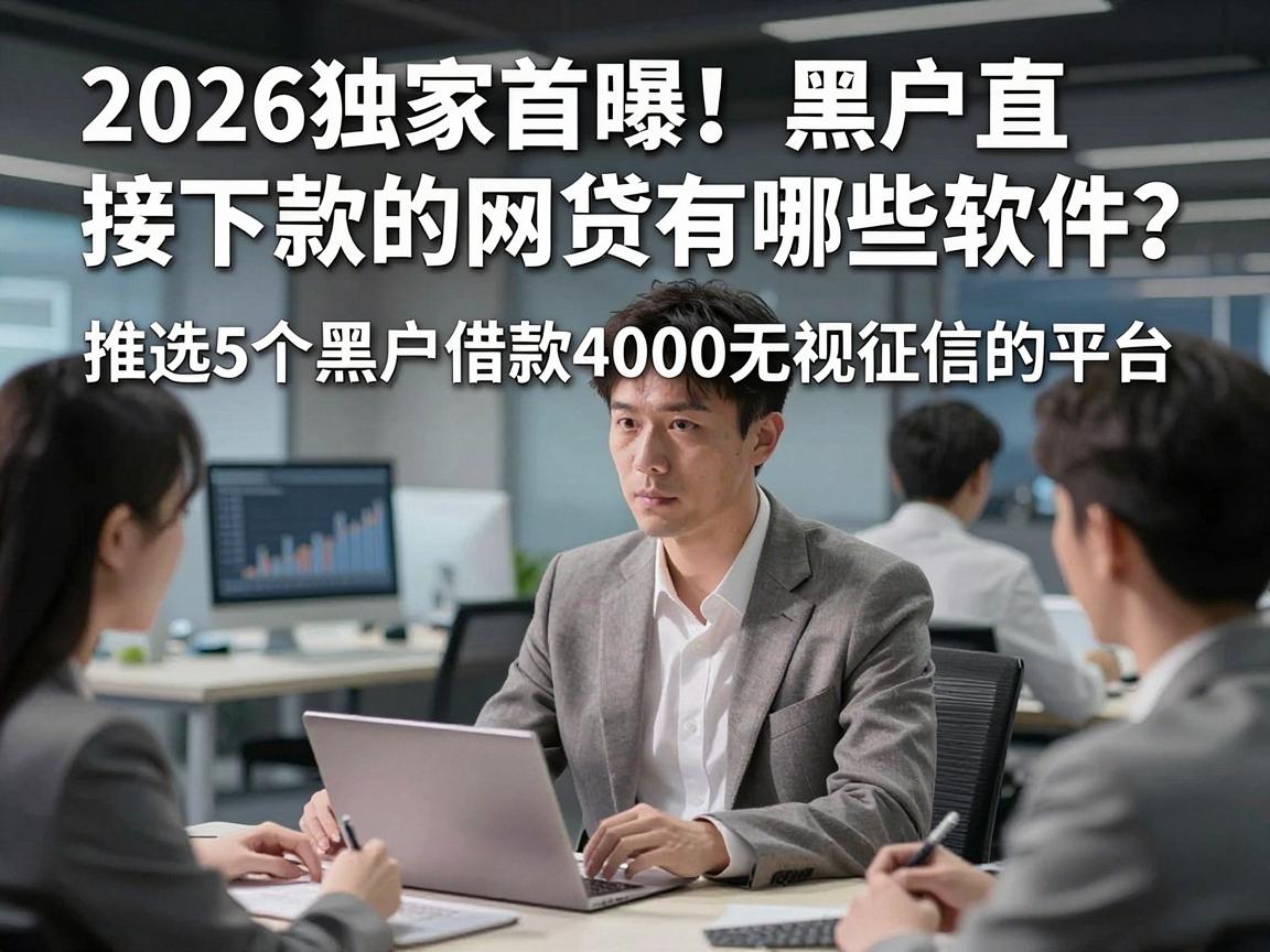 2026独家首曝！黑户直接下款的网贷有哪些软件？推选5个黑户借款4000无视征信的平台