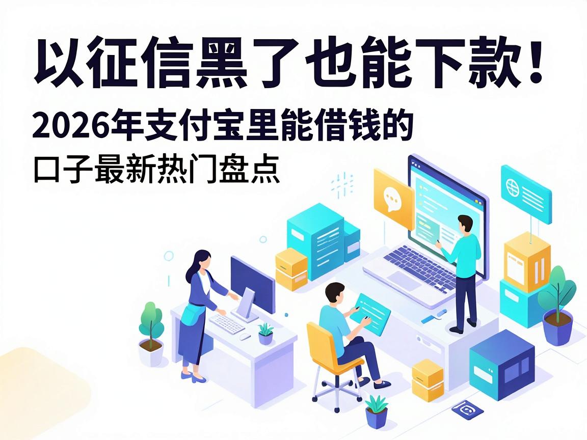 征信黑了也能下款!2026年支付宝里能借钱的口子最新热门盘点