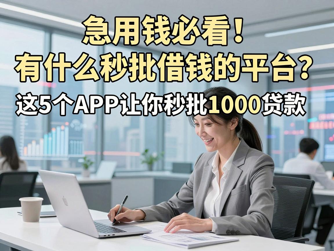 急用钱必看！有什么秒批借钱的平台？这5个APP让你秒批1000贷款
