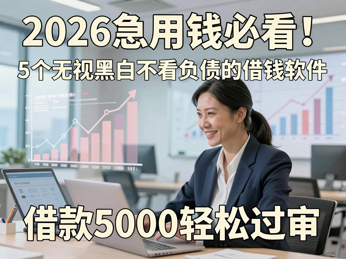 2026急用钱必看！5个无视黑白不看负债的借钱软件，借款5000轻松过审