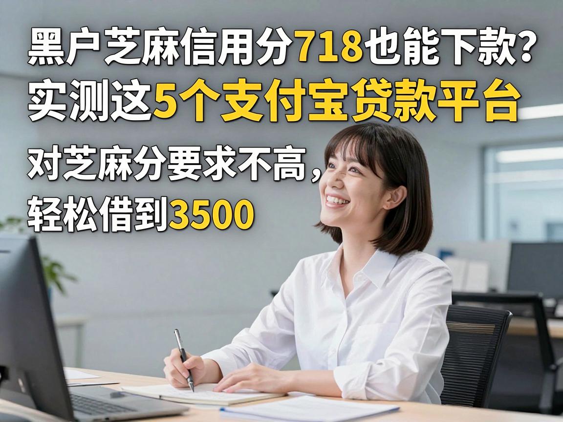 黑户芝麻信用分718也能下款?实测这5个支付宝贷款平台,对芝麻分要求不高,轻松借到3500!