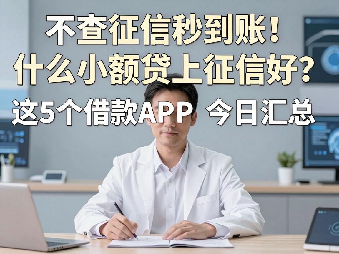 不查征信秒到账!什么小额贷上征信好?这5个借款APP今日汇总