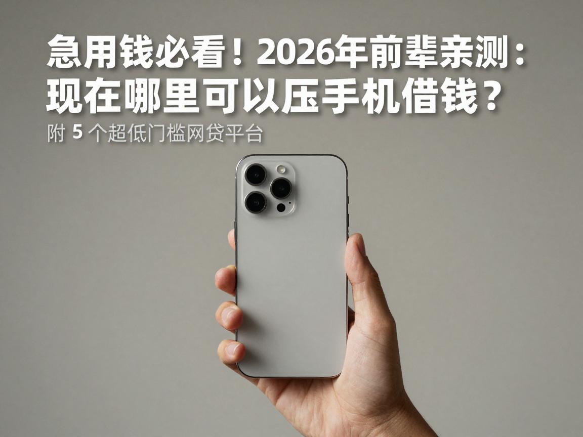 急用钱必看！2026年前辈亲测：现在哪里可以压手机借钱？附5个超低门槛网贷平台