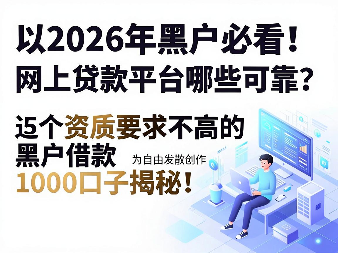 2026年黑户必看！网上贷款平台哪些可靠？这5个资质要求不高的黑户借款1000口子揭秘！