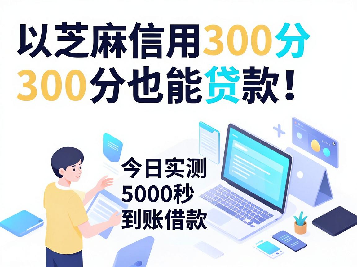 芝麻信用300分也能贷款!今日实测这5个5000秒到账借款APP推荐