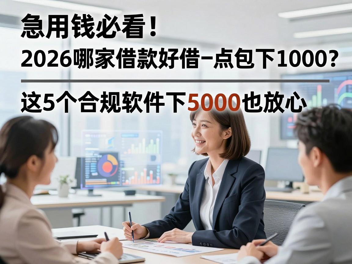 急用钱必看！2026哪家借款好借一点包下1000？这5个合规软件下5000也放心
