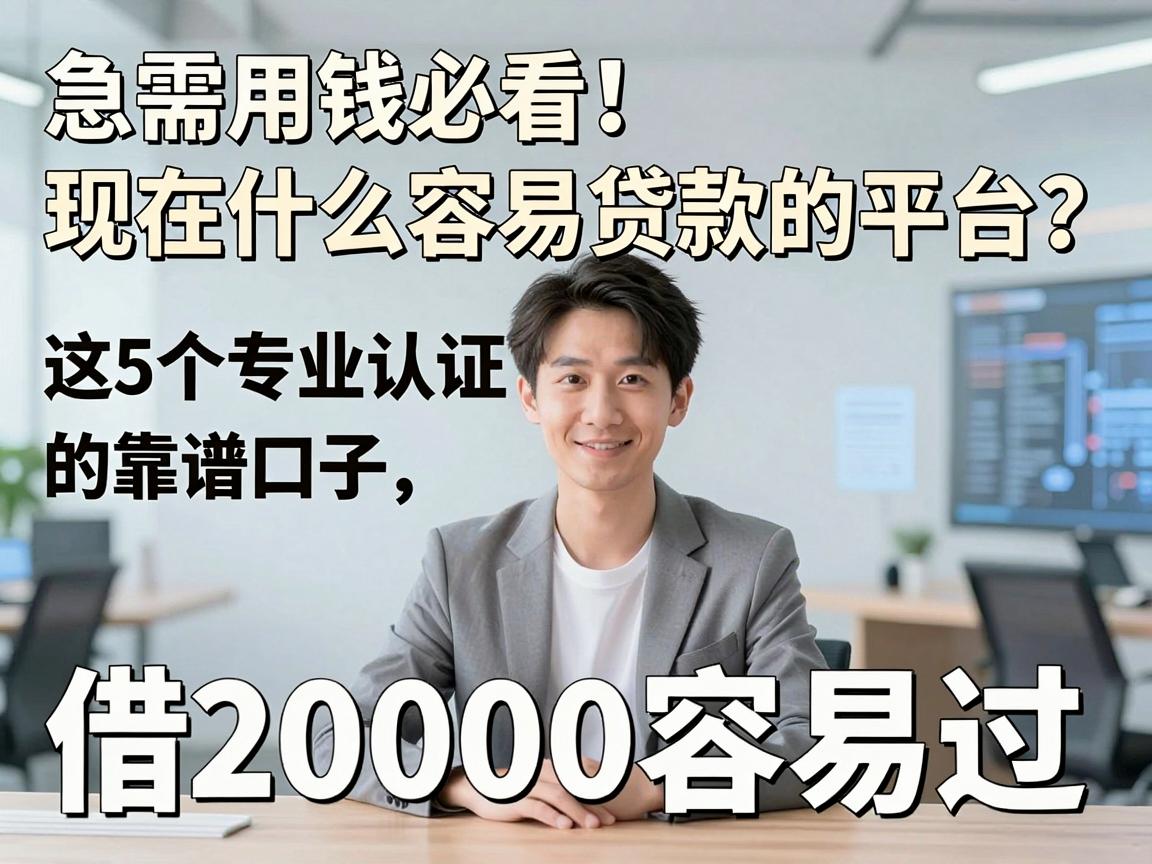 急需用钱必看!现在什么容易贷款的平台?这5个专业认证的靠谱口子,借20000容易过!