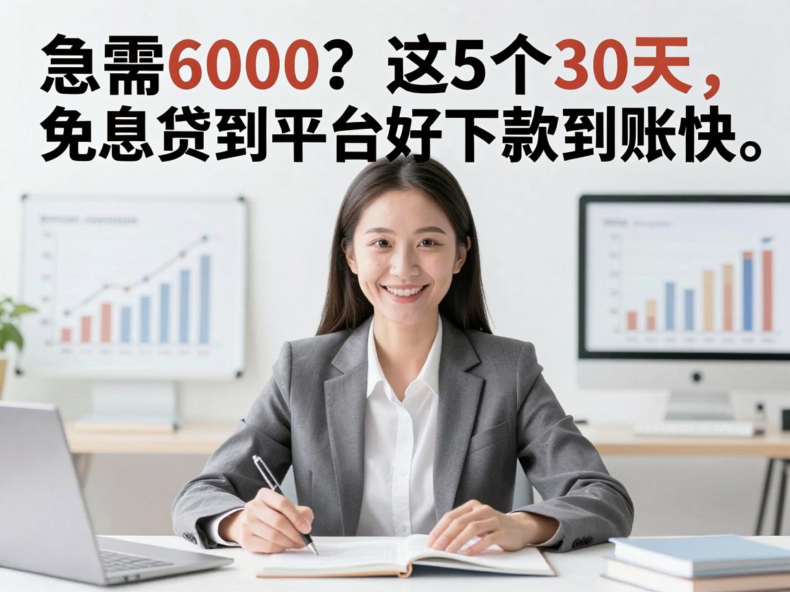 急需6000?这5个30天免息贷款平台好下款到账快