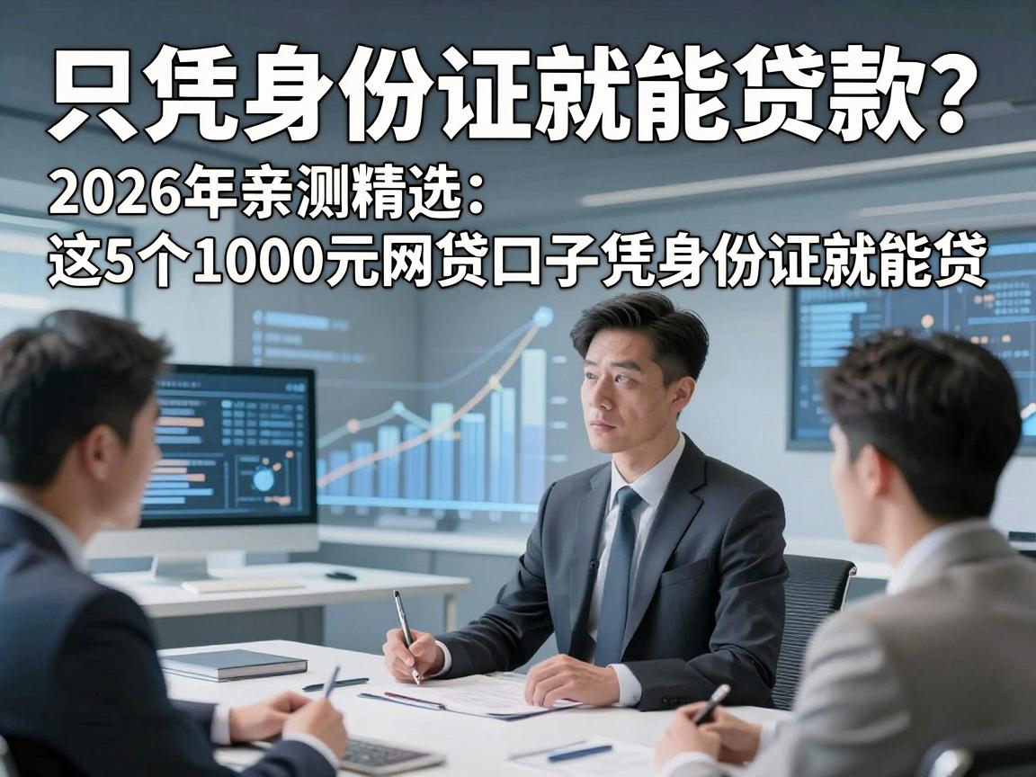 只凭身份证就能贷款？2026年亲测精选：这5个1000元网贷口子凭身份证就能贷！