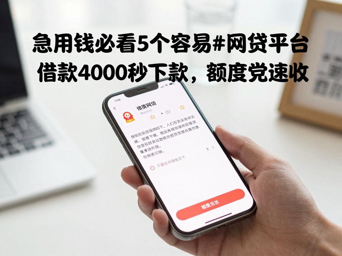 急用钱必看!5个容易审核额度高的网贷平台,借款4000秒下款,额度党速收