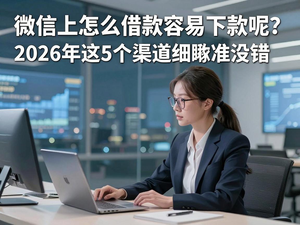 微信上怎么借款容易下款呢？2026年这5个渠道细瞅准没错！