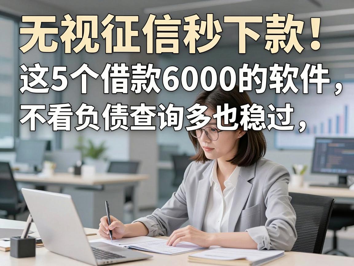 无视征信秒下款!这5个借款6000的软件,不看负债查询多也稳过
