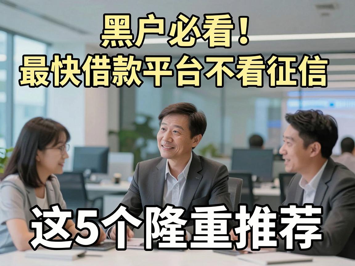 黑户必看!最快借款平台不看征信,这5个隆重推荐