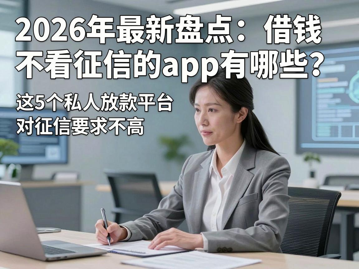 2026年最新盘点：借钱不看征信的app有哪些？这5个私人放款平台对征信要求不高！
