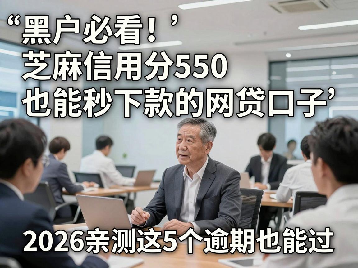 黑户必看！芝麻信用分550也能秒下款的网贷口子，2026亲测这5个逾期也能过