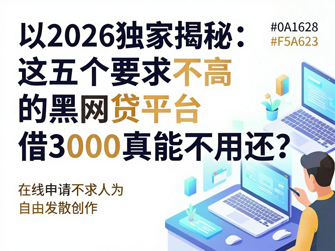 2026独家揭秘:这五个要求不高的黑网贷平台,借3000真能不用还?在线申请不求人