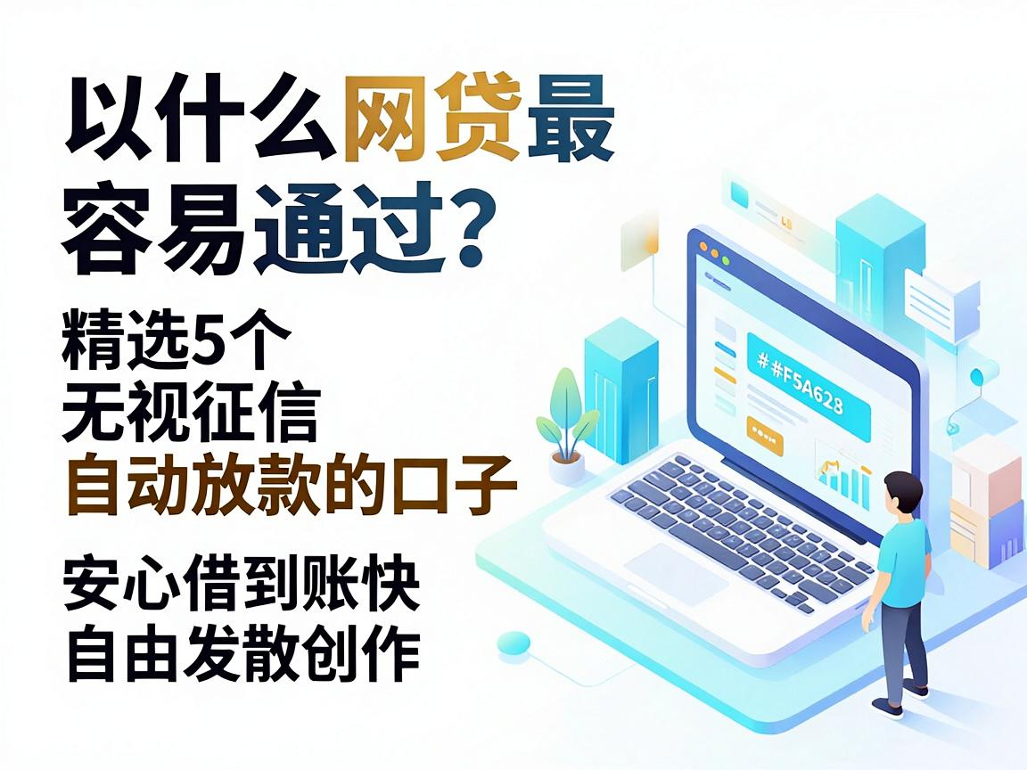 什么网贷最容易通过?精选5个无视征信自动放款的口子,安心借到账快