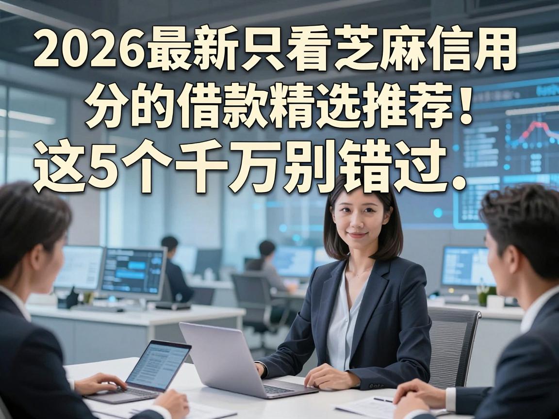 2026最新只看芝麻信用分的借款精选推荐!这5个千万别错过