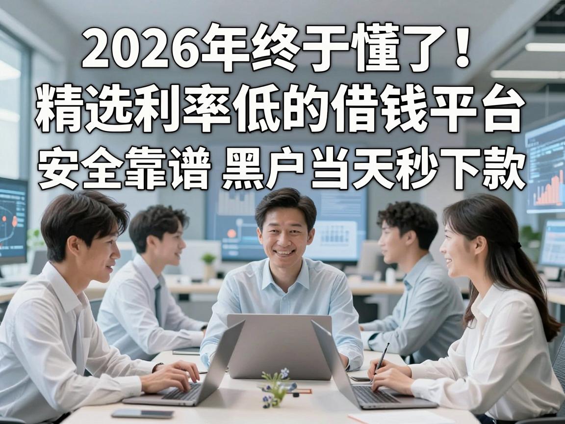 2026年终于懂了！精选利率低的借钱平台，安全靠谱，黑户当天秒下款！