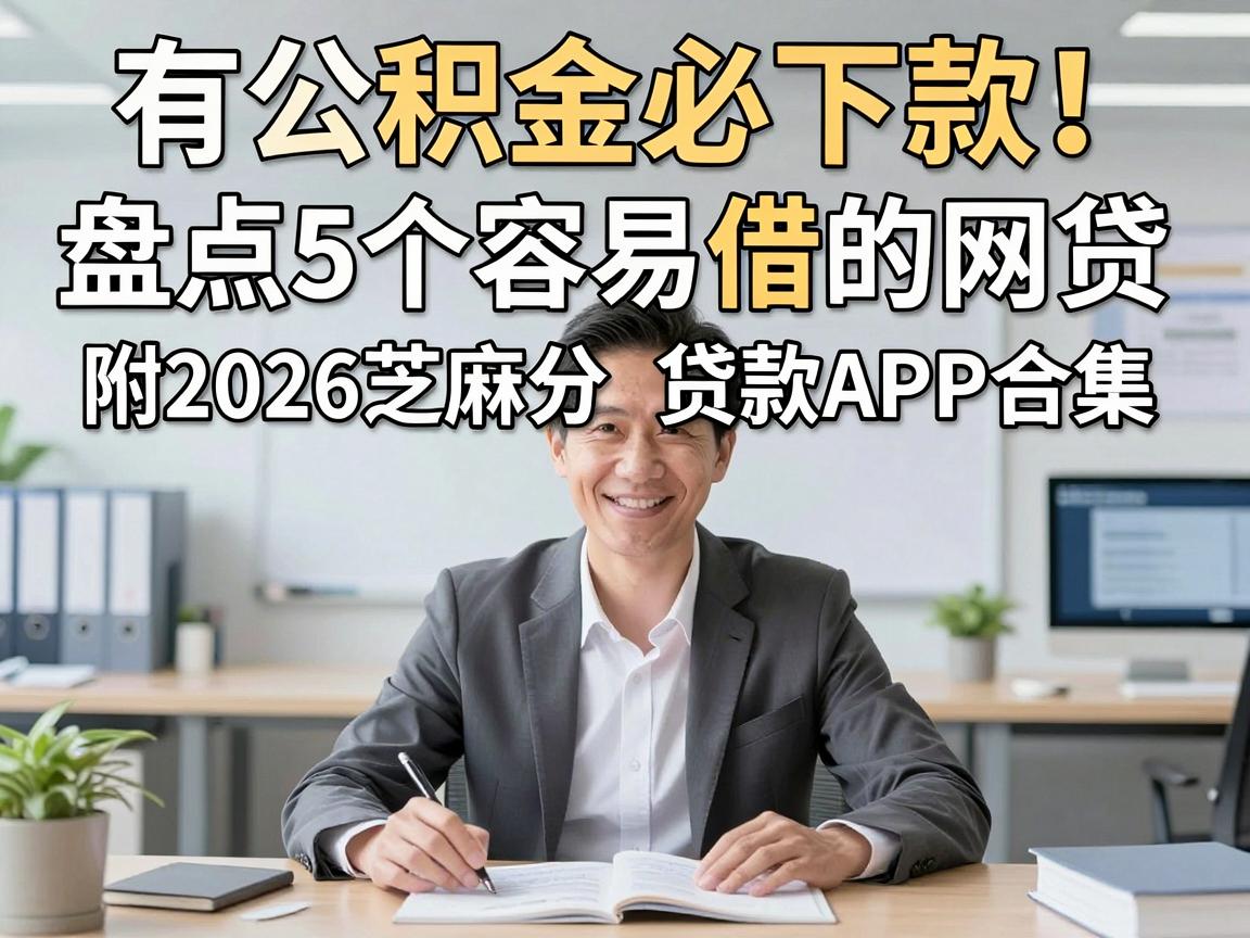 有公积金必下款！盘点5个容易借的网贷，附2026芝麻分贷款APP合集