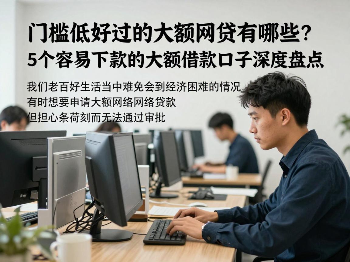 门槛低好过的大额网贷有哪些？5个容易下款的大额借款口子深度盘点