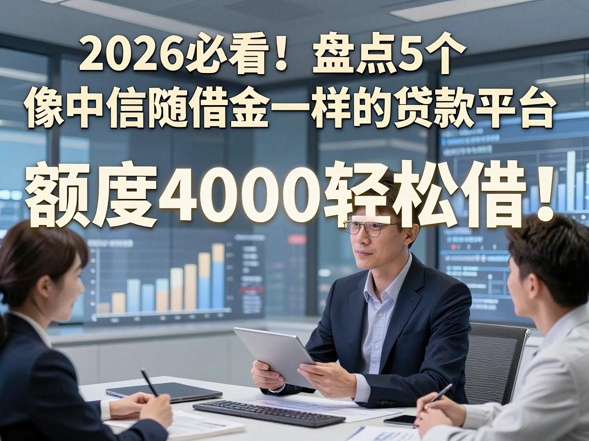 2026必看!盘点5个像中信随借金一样的贷款平台,额度4000轻松借
