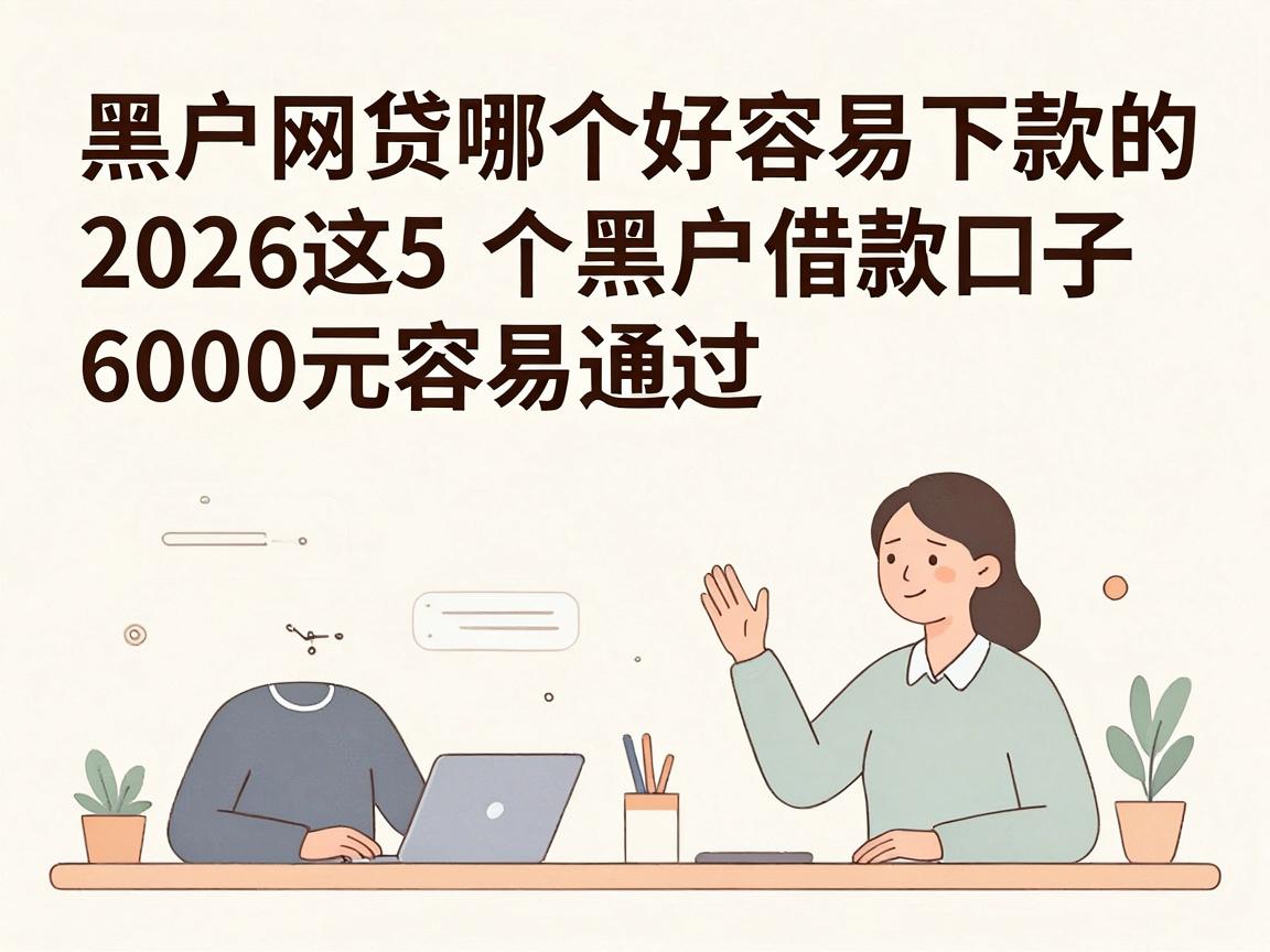 黑户网贷哪个好容易下款的平台?2026这5个黑户借款口子6000元容易通过
