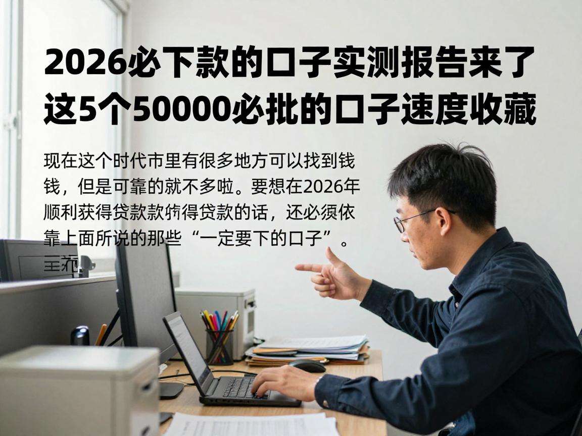 2026必下款的口子实测报告来了!这5个50000必批的口子速度收藏