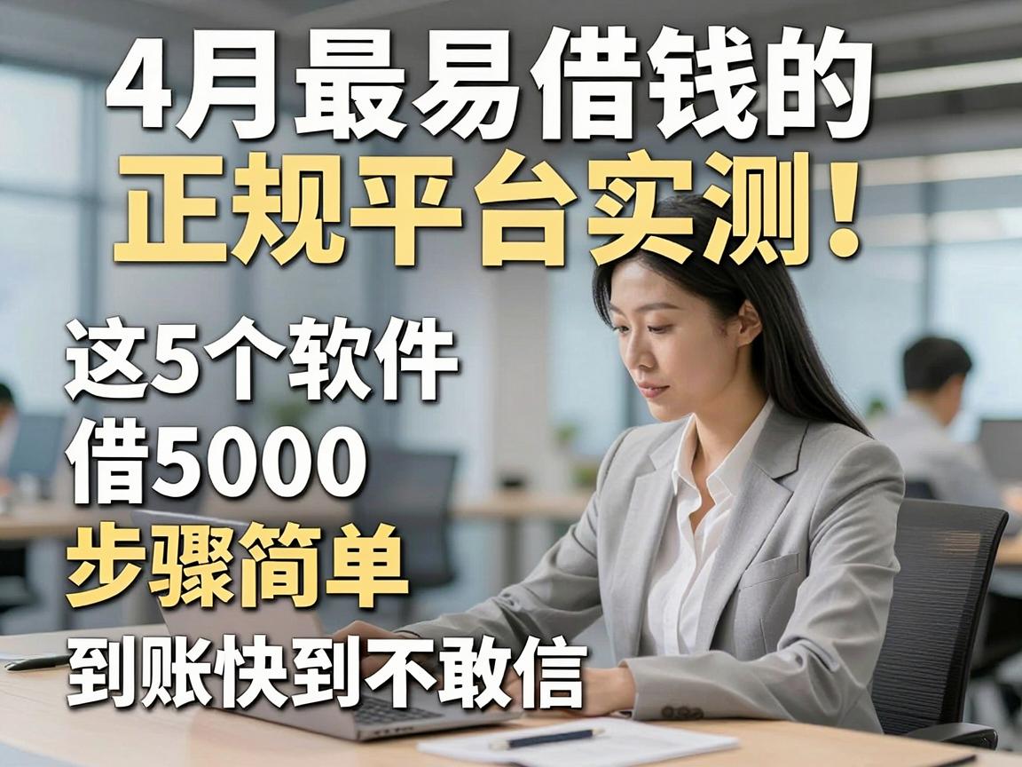 4月最易借钱的正规平台实测!这5个软件借5000步骤简单,到账快到不敢信